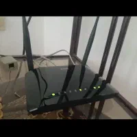 مودم دی لینک دو آنتنه و یک روتر haplite