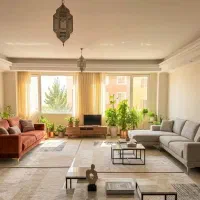 80 متر فول سالن پرده خور رو به آفتاب /تهرانسر