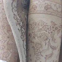 دو تخته فرش ۶ متری کرم رنگ