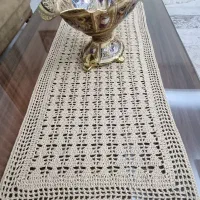 رومیزی قلاب بافی