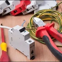 برقکاری . برق کار .
