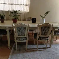 میز نهارخوری بزرگ ۵ نفره سلطنتی