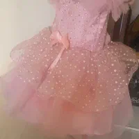 لباس مجلسی نو دخترانه صورتی