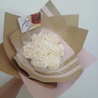 دسته گل روبانی