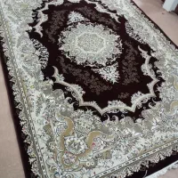 یک جفت فرش ۶ متری زرشکی جگری ۷۰۰ شانه ۱۵۰۰ تراکم
