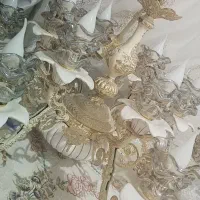 لوستر ۱۲ شعله پر کار کاملا سالم