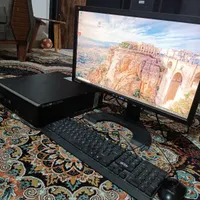 سیستم کامپیوتر مینی کیس hp با مانیتور۲۱ اینچ