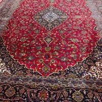 فرش ۱۲متری دستبافت لاکی کاشان سالم و در حد نو