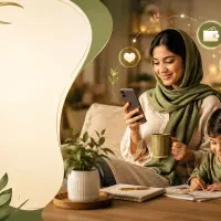 کار با گوشی موبایل در خانه