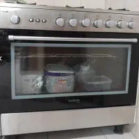 اجاق گاز فر تمام استیل اسنوا