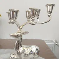 شمعدان گوزن استیل