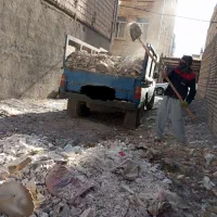 حمل خاک نخاله مصالح ساختمانی نیسان کمپرسی باربری