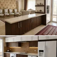 کابینت با گاز و سینک و هود