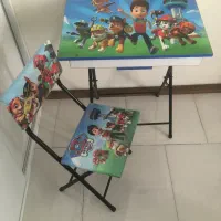 میز تحریر بهراه صندلی تاشو (در حدنو )