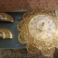 دو عدد لوستر و دو دیوار کوب ست