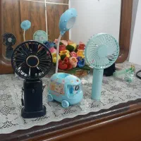 چراغ مطالعه و دو عدد پنکه کوچک نو