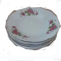 یک دست خورشت خوری گل سرخ