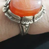 انگشتر عقیق خطی