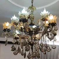 ۲عدد لوستر برنزی ۵شاخه و ۱۰شعله