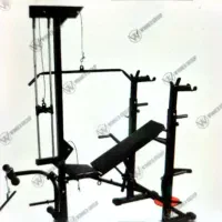 دستگاه بدنسازی چندکاره همراه ۱۰۰کیلوصفحه و۲تاهالتر