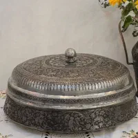 ظروف سماور مسی قدیمی