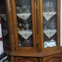 بوفه منبت کاری چوب گردو