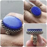 انگشتر سنگ اصل ( نقره روس)