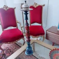قلیون کامل ،تنه و نی چوبی