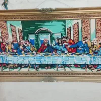تابلو دست بافت شام آخر
