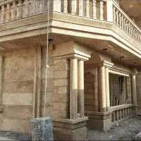 نماکاری سنگ رومی و ترکیب با آجر