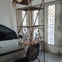 استند گل و گیاه فلزی مدل پله ای در حد نو