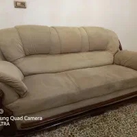 مبل ۹ نفره چوب راش همراه میز عسلی .زاهدان