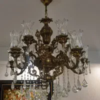 لوستر برنجی بزرگ