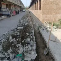 بنایی سیمانکاری تخریب بتن ریزی پیکنی مزایک کف حیاط