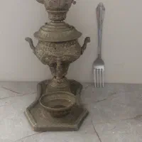 سماور عتیقه ۷۰ ساله با قوری ۲۳ سانت