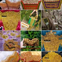 پیراهن شلوار گلابتونی