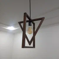 لوستر چوبی فانتزی (چوب روسی) تولید سفارشی