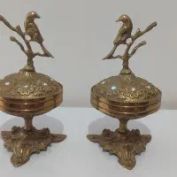 دو عدد قندان برنز اصل