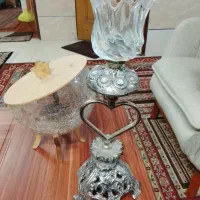 لاله وساعت دکوری بشقاب مینا کاری
