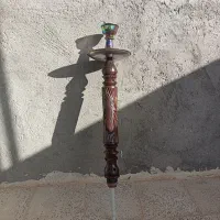 قلیون چوبی طرح گرگ