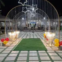 ورودی عروس دوماد و نور پردازی