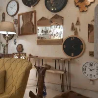 میز تلویزیون چوب گردو رستیک