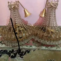 لوستر قدیمی با روکش آب طلا