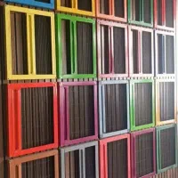 توری پلیسه پنجره دوجداره UPVC(تحویل فوری)