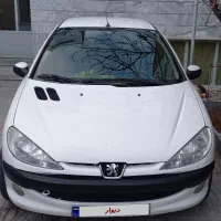 ماشین 206دنده اتومات فرانسه استسنایی بدون رنگ