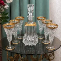 سرویس بوهمیا کریستال تنگ و گیلاس  میوه خوری چک