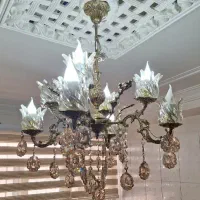 لوستر ۴ شاخه تمام برنز