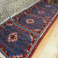 ذرع و نیم دستباف حسین آباد آبی رنگ