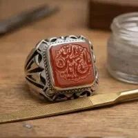 انگشتر عقیق یمنی کهنه