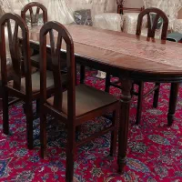 میز غذاخوری ۶ نفره. جنس چوب با کیفیت